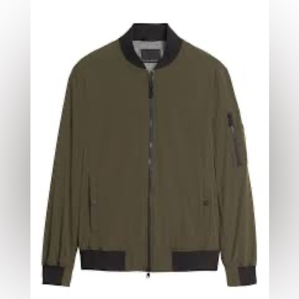 Olive Bomber Jacket - Banana Republic